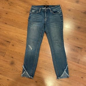 Judy Blue Skinny Crop Jeans with Tulip Leg Opening